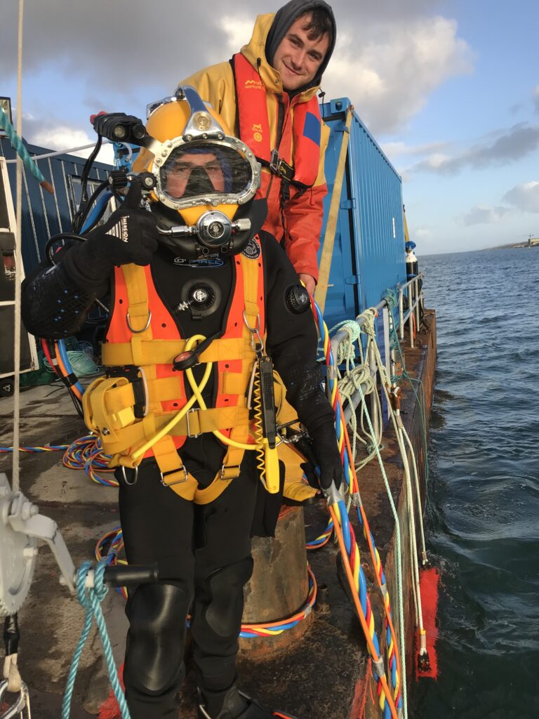 diving
